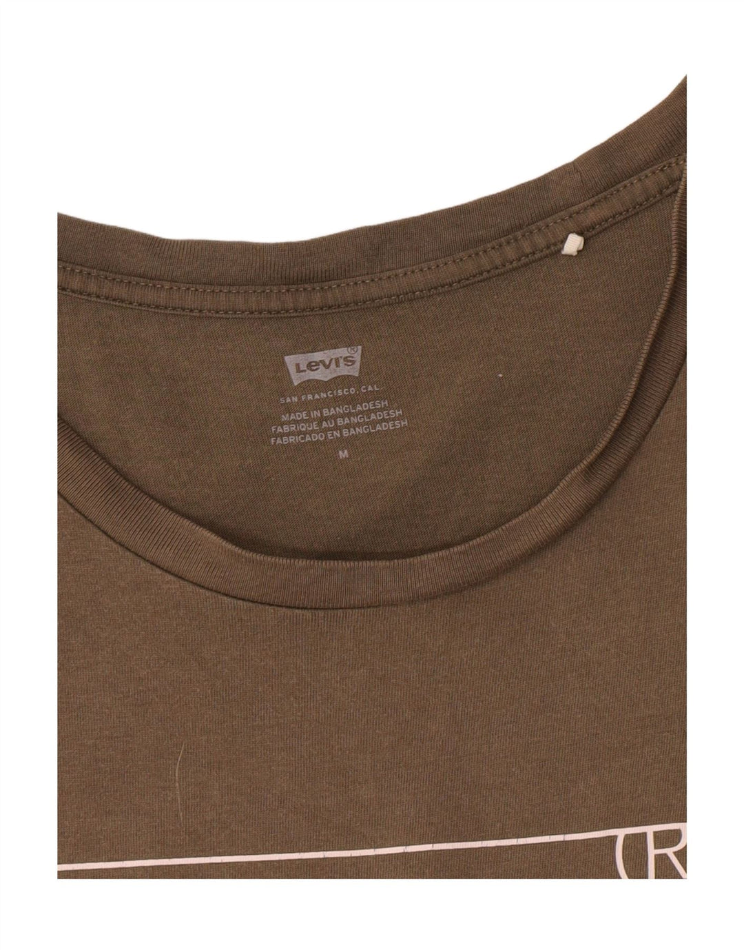 Levi's - Camiseta gráfica para mujer, talla 40, color caqui mediano