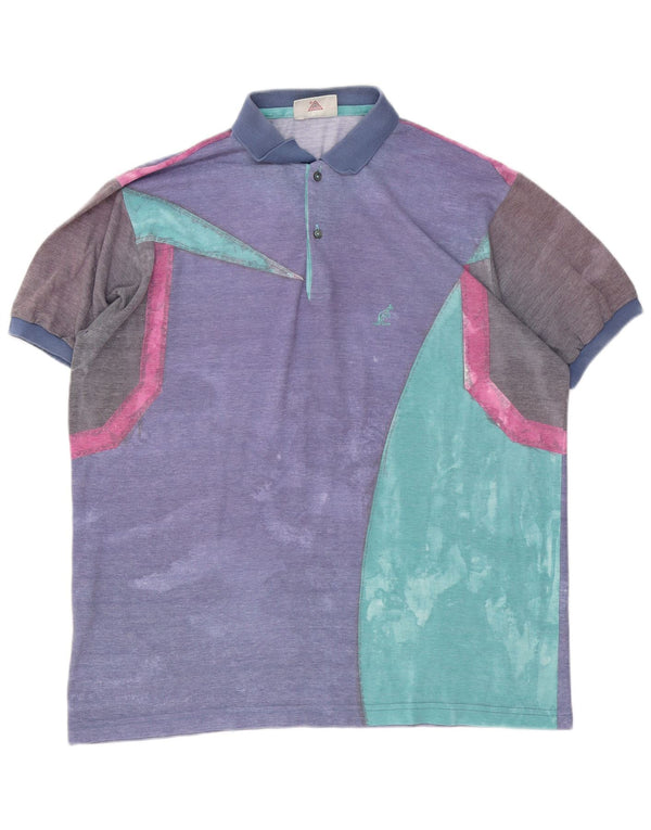 AUSTRALIAN L'ALPINA Polo para hombre IT 54 XL Bloque de color multicolor