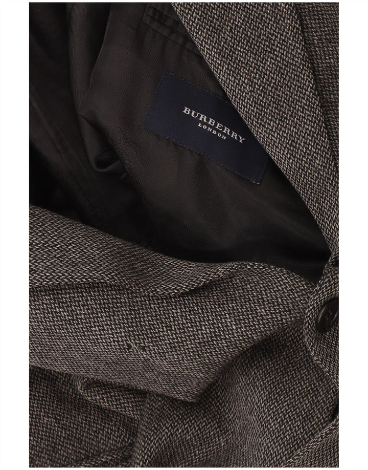 BURBERRY Chaqueta tipo blazer de 2 botones para hombre UK 42 XL Gris