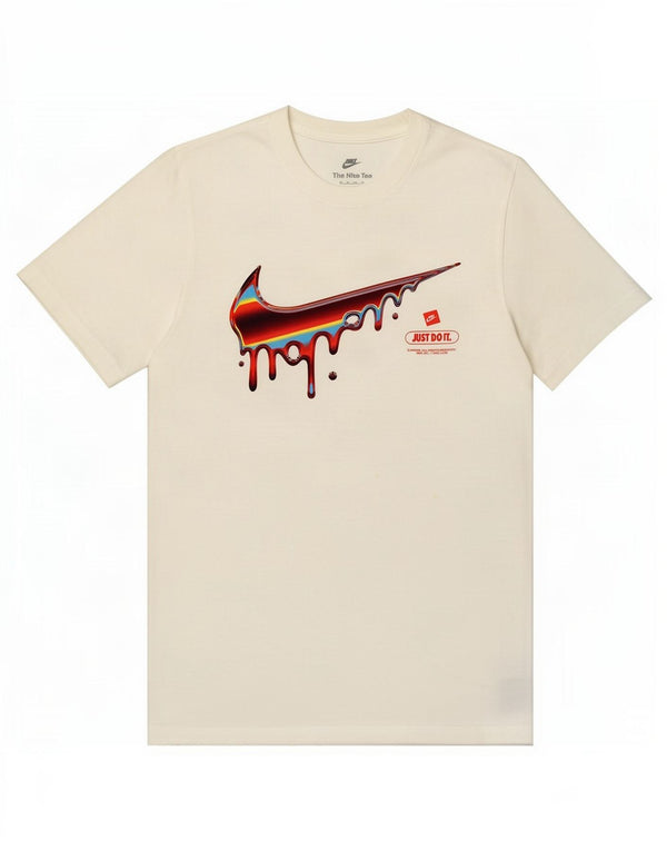 Nike Camiseta gráfica para hombre Top XS Algodón blanco