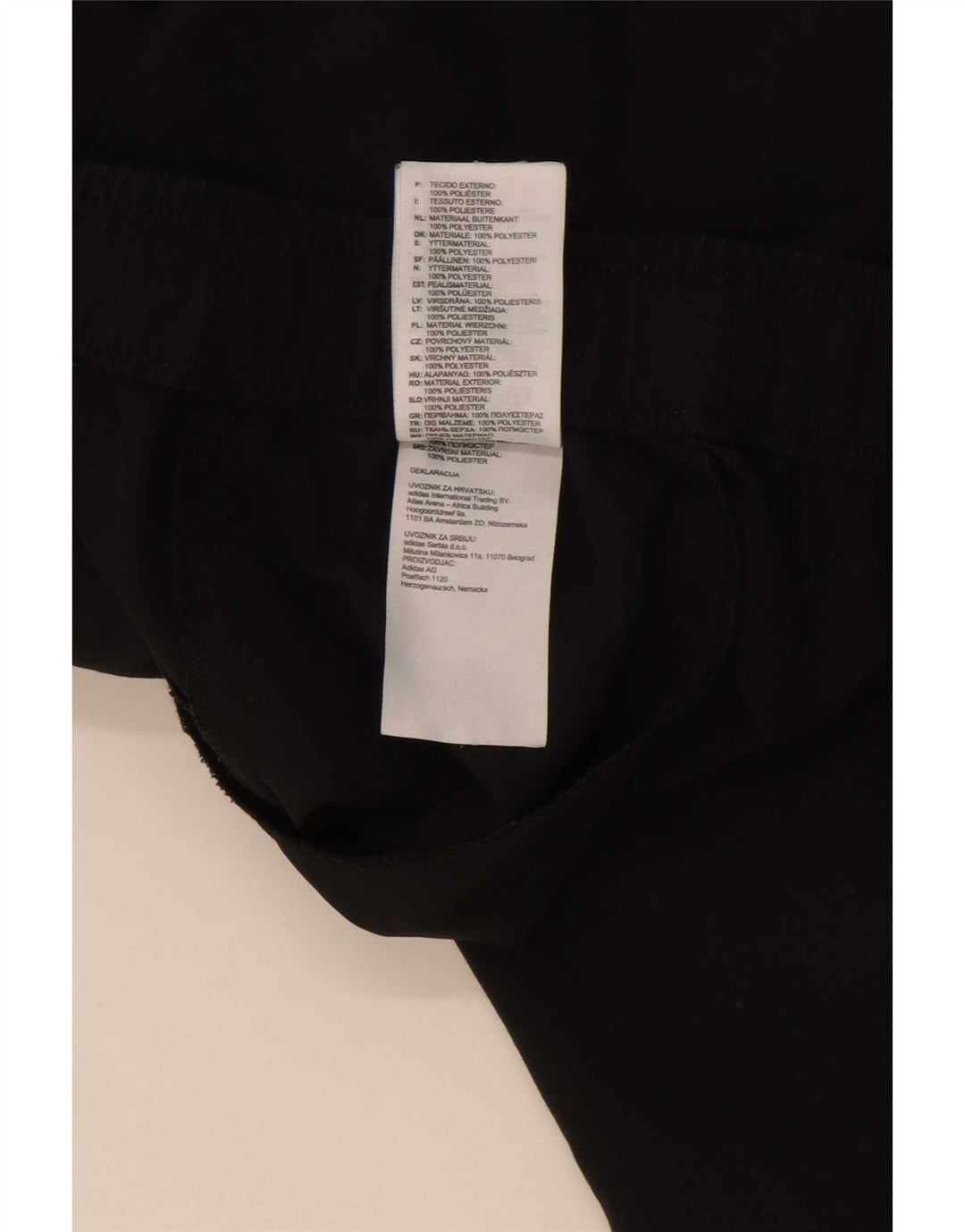 Adidas Hombre Climalite Chándal Pantalones Joggers Grande Negro Poliéster