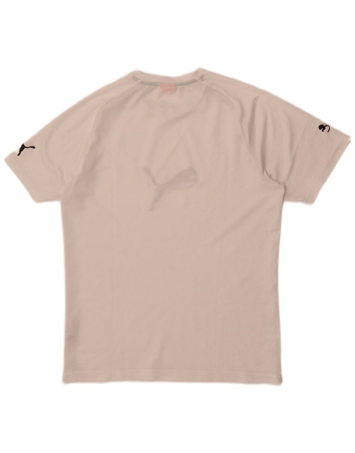Camiseta Puma Hombre Graphic Top Medium Blanco Poliéster