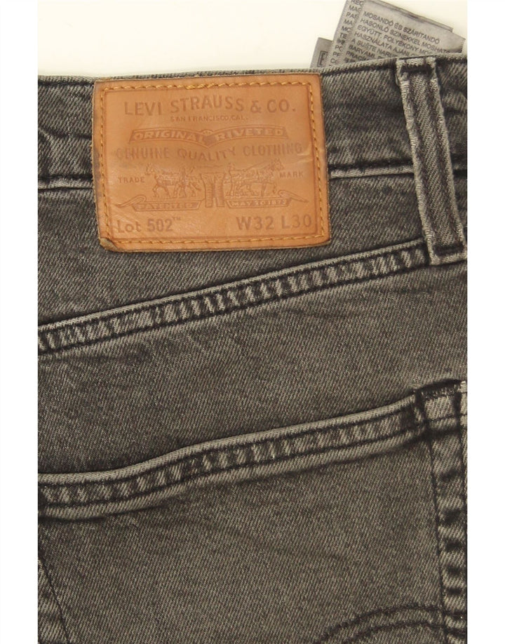 Levi's Vaqueros cónicos 502 para hombre W32 L30 Algodón gris