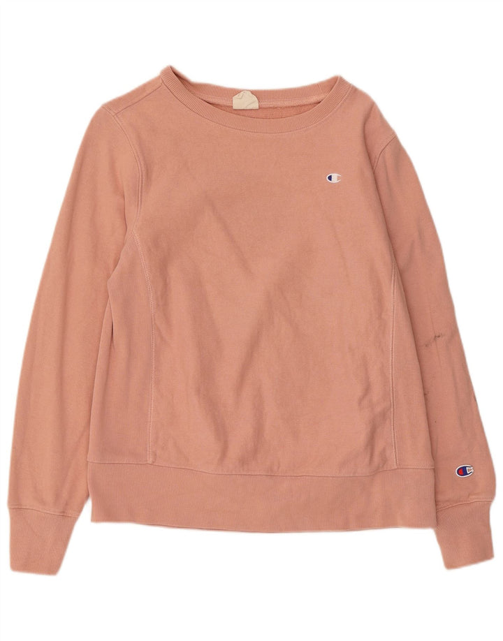 Champion Sudadera para mujer Jumper UK 14 Large Pink Cotton