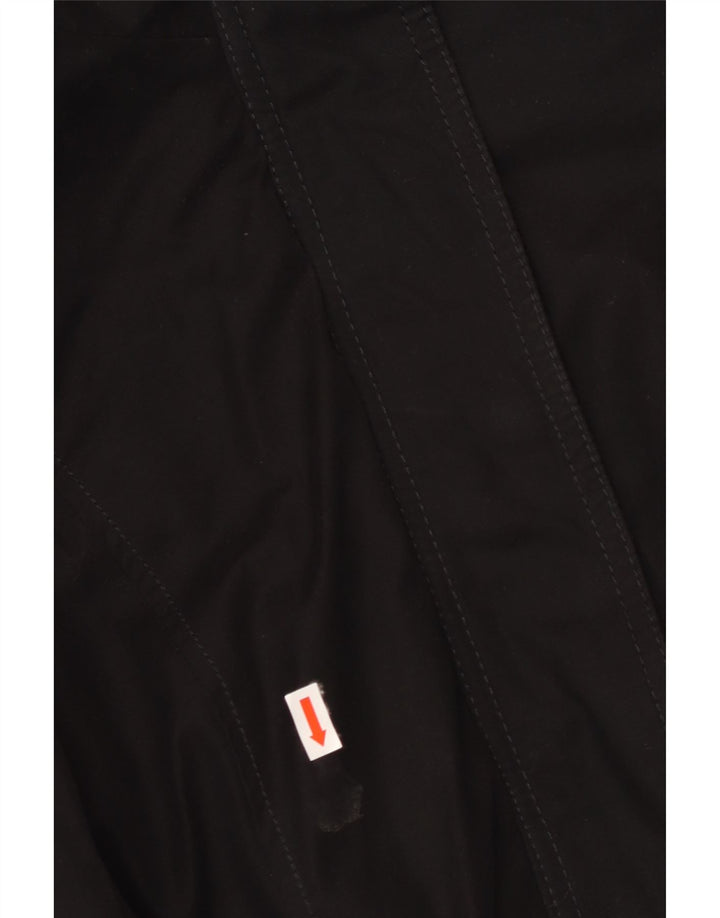 HOLLISTER Parka con capucha para mujer UK 40 Mediana Poliéster negro