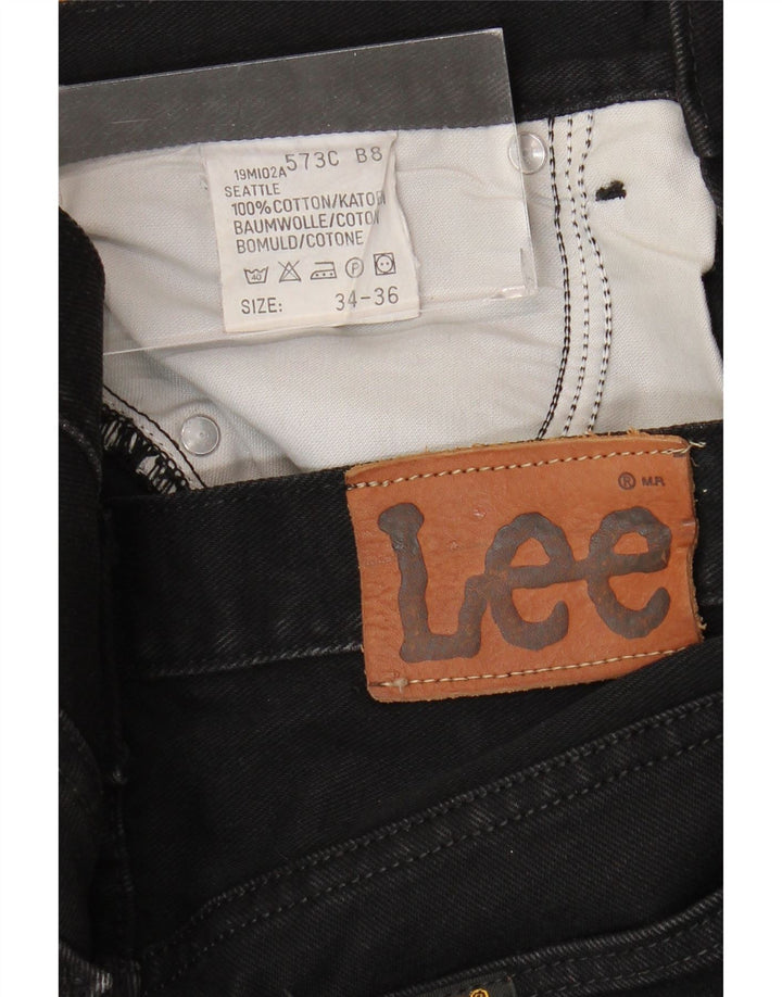 LEE Vaqueros rectos Seattle para hombre W34 L33 Algodón negro
