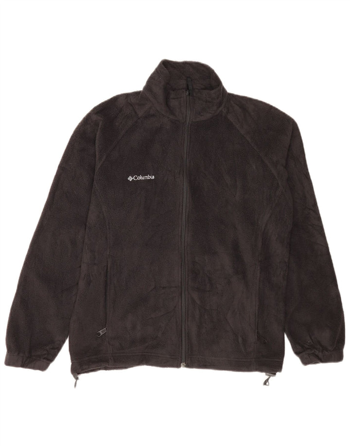 Columbia Chaqueta polar para hombre ES 38 Mediana Poliéster negro