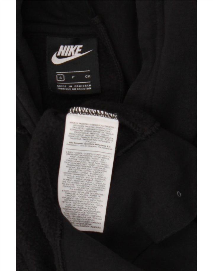 NIKE Jersey con capucha extragrande para mujer UK 10 Small Black Cotton