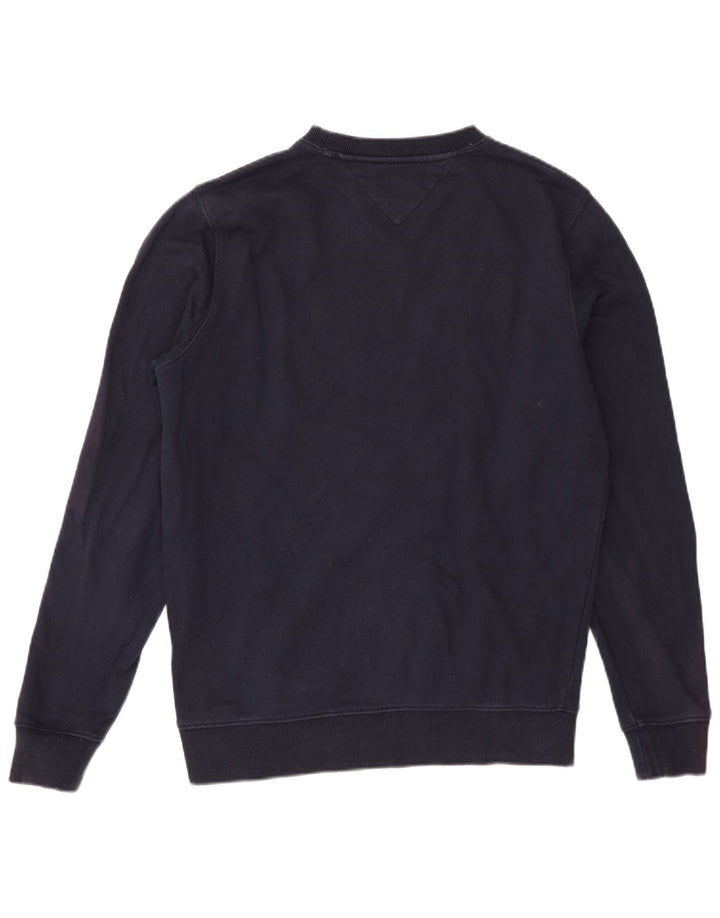Tommy Hilfiger Hombre Sudadera Gráfica Jumper Medium Azul Marino Algodón