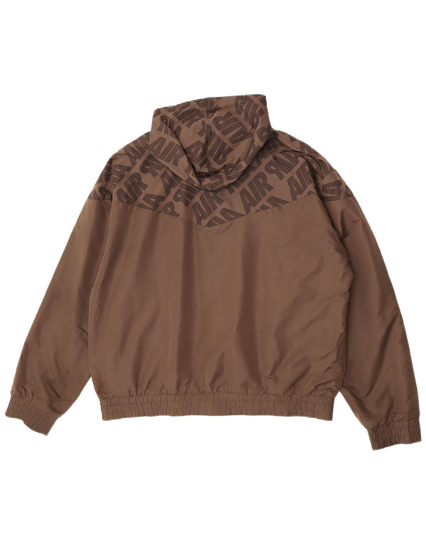 Nike Chaqueta reversible con capucha para hombre UK 45/47 XL Marrón Poliéster