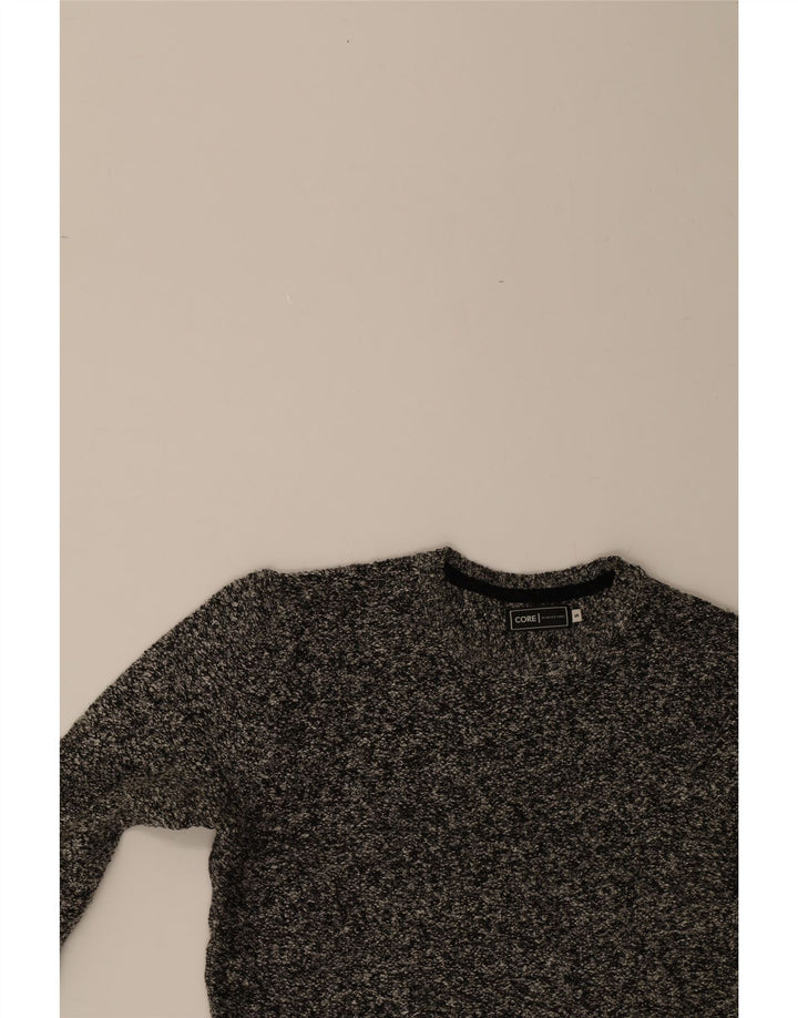 JACK & JONES Mens Crew Neck Jumper Sweater Small Grey Flecked Acrylic Vintage Jack & Jones and Second-Hand Jack & Jones from Messina Hembry 