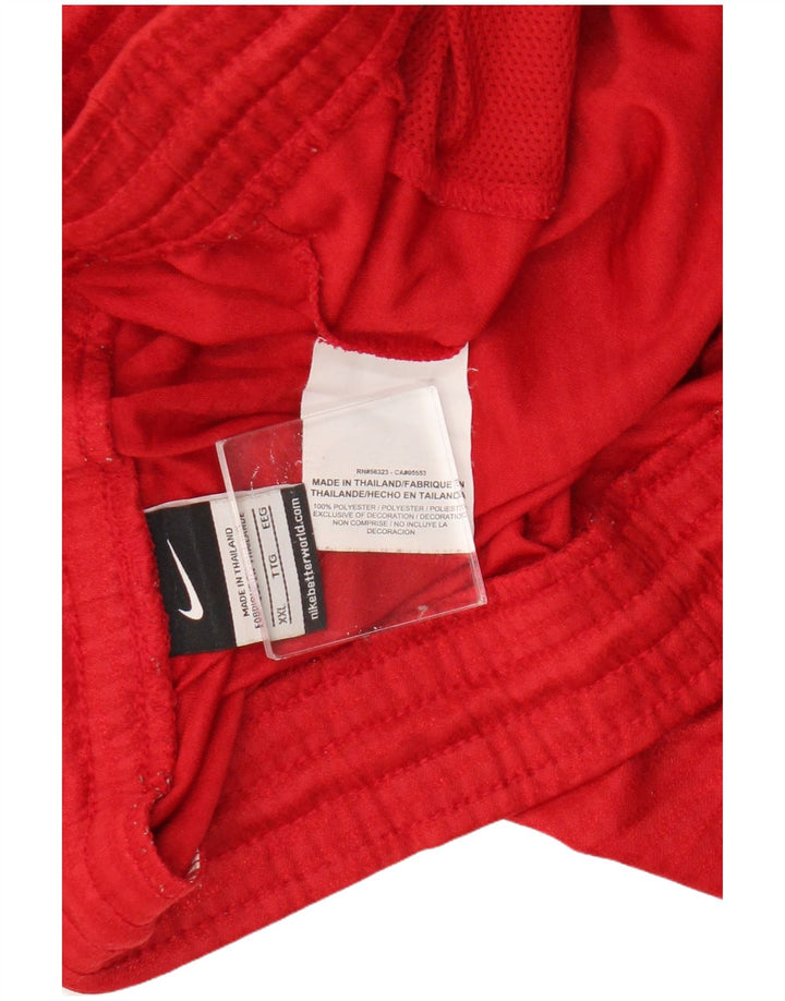 Pantalones cortos deportivos Nike para hombre 2XL Poliéster rojo