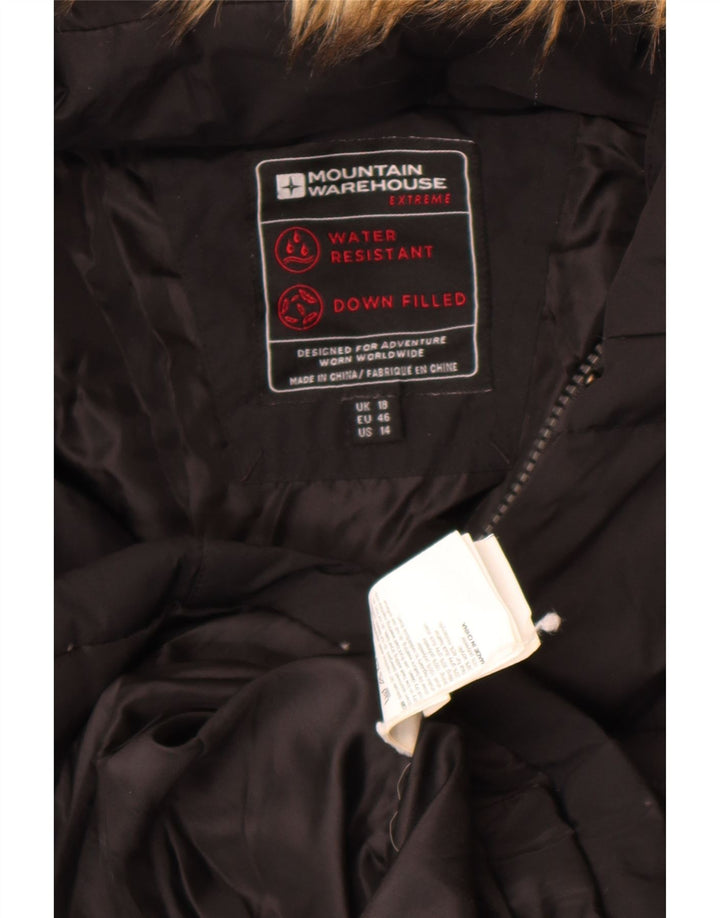 Abrigo acolchado con capucha para mujer Mountain Warehouse ES 40 XL Poliéster negro