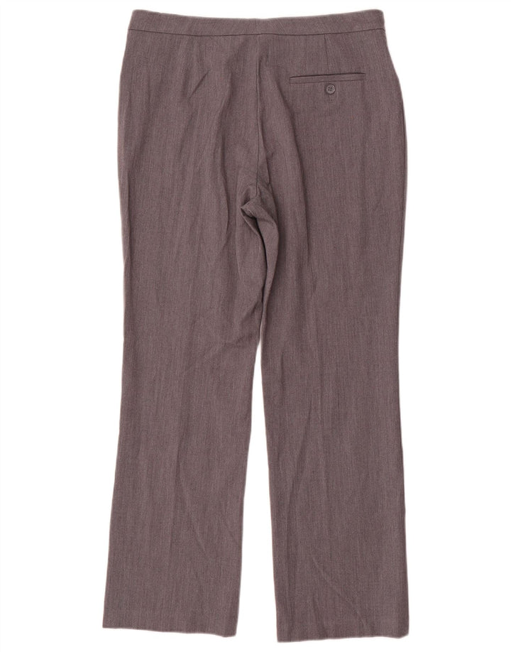 Marks & Spencer Pantalones de traje rectos para mujer UK 12 Medium W30 L28 Gris