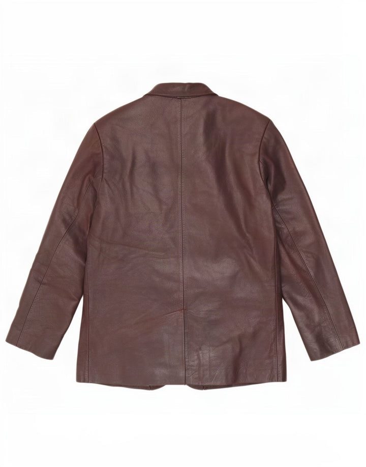 Ben Sherman Chaqueta Blazer de Cuero con 3 Botones para Hombre UK 38 Marrón Medio