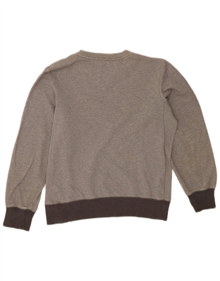 NIKE Mens Sweatshirt Jumper UK 38/40 Medium Grey Colourblock Cotton