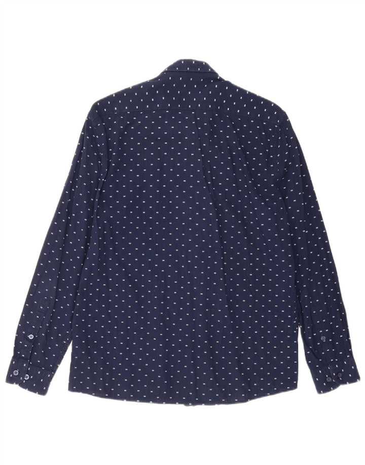 Asociación de Polo de EE. UU. Camisa Regular Fit De Algodón Con Lunares Azul Marino Medio Hombre