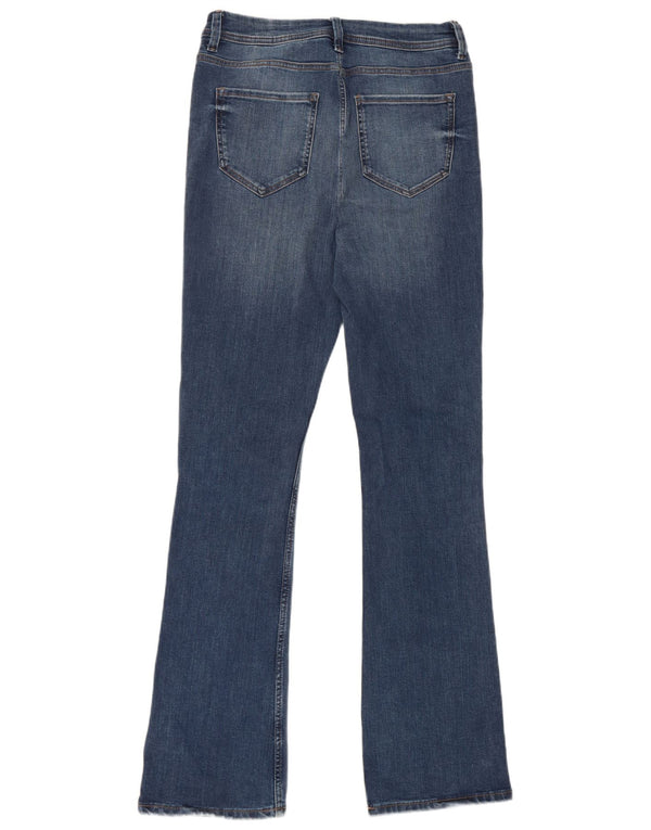 Marks & Spencer Jeans acampanados largos y delgados para mujer UK 12 Medium W28 L32 Azul