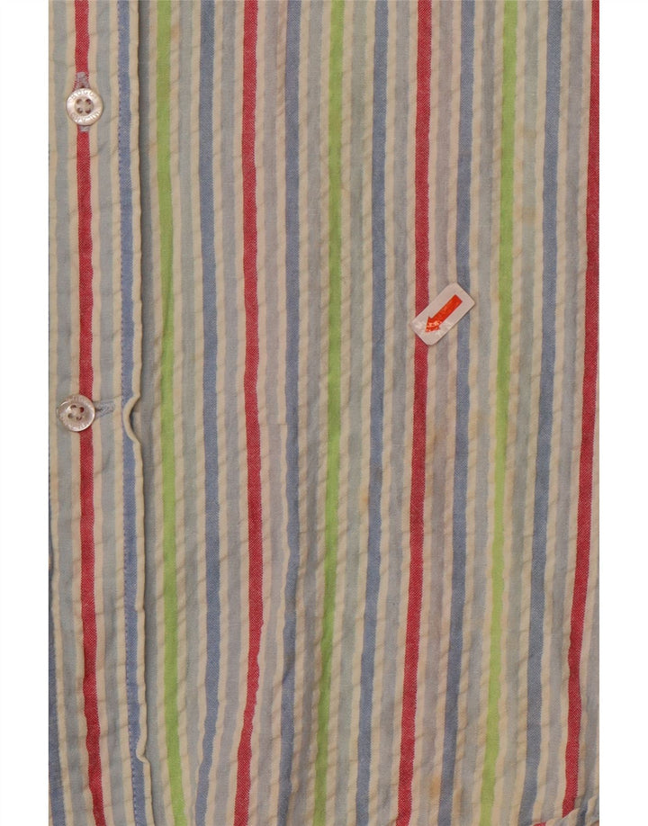 Camisa Hombre Boggi XL Algodón Rayas Multicolores