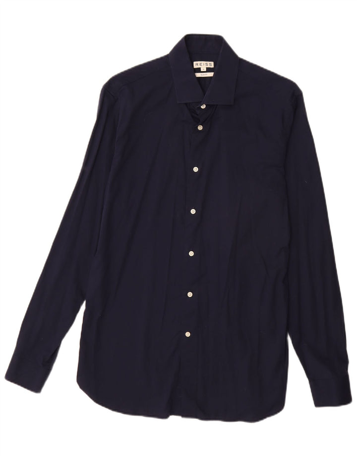 Camisa REISS Slim Fit Azul Marino Medio