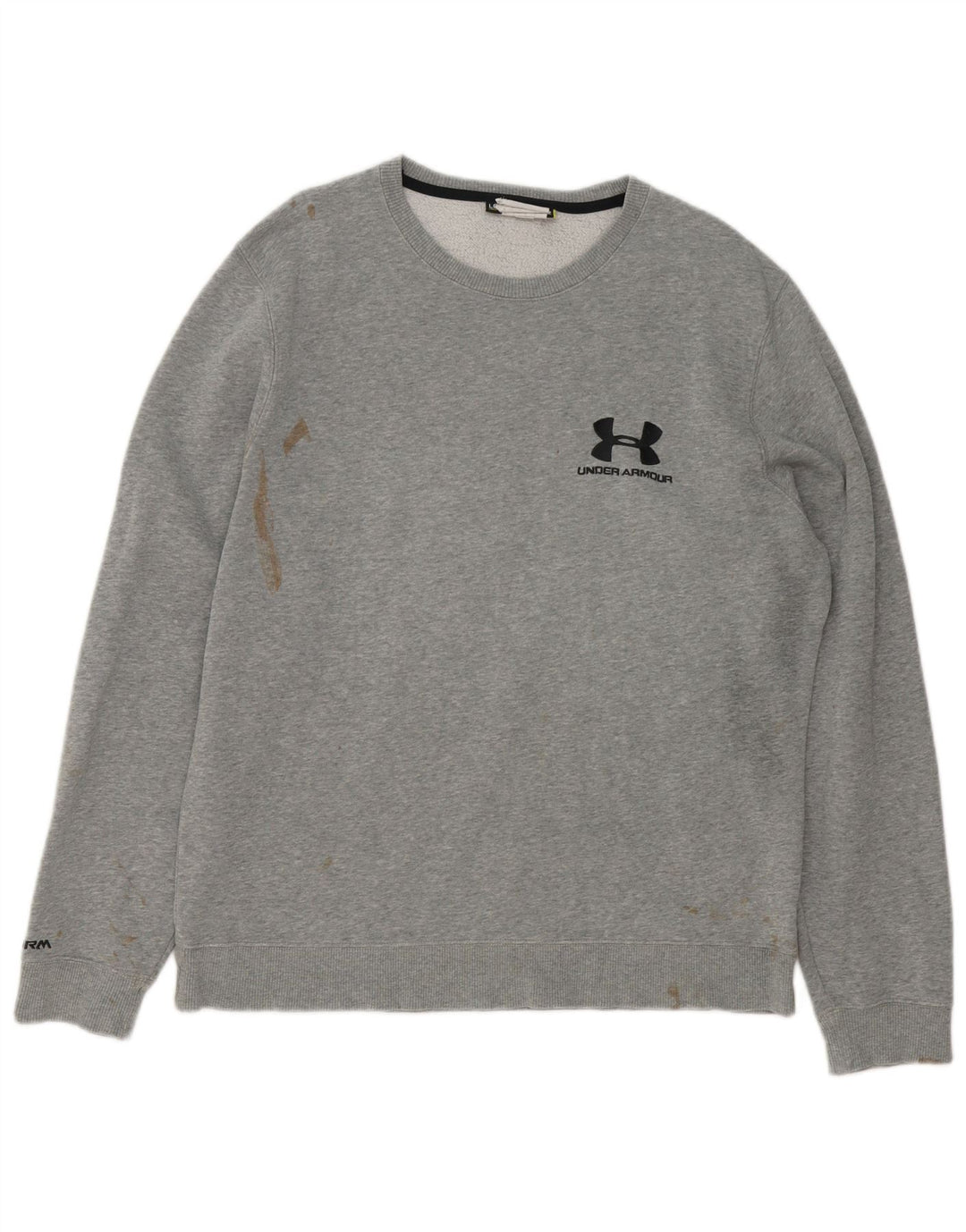 Under Armour Hombre Sudadera Gráfica Jumper Grande Gris Moteado