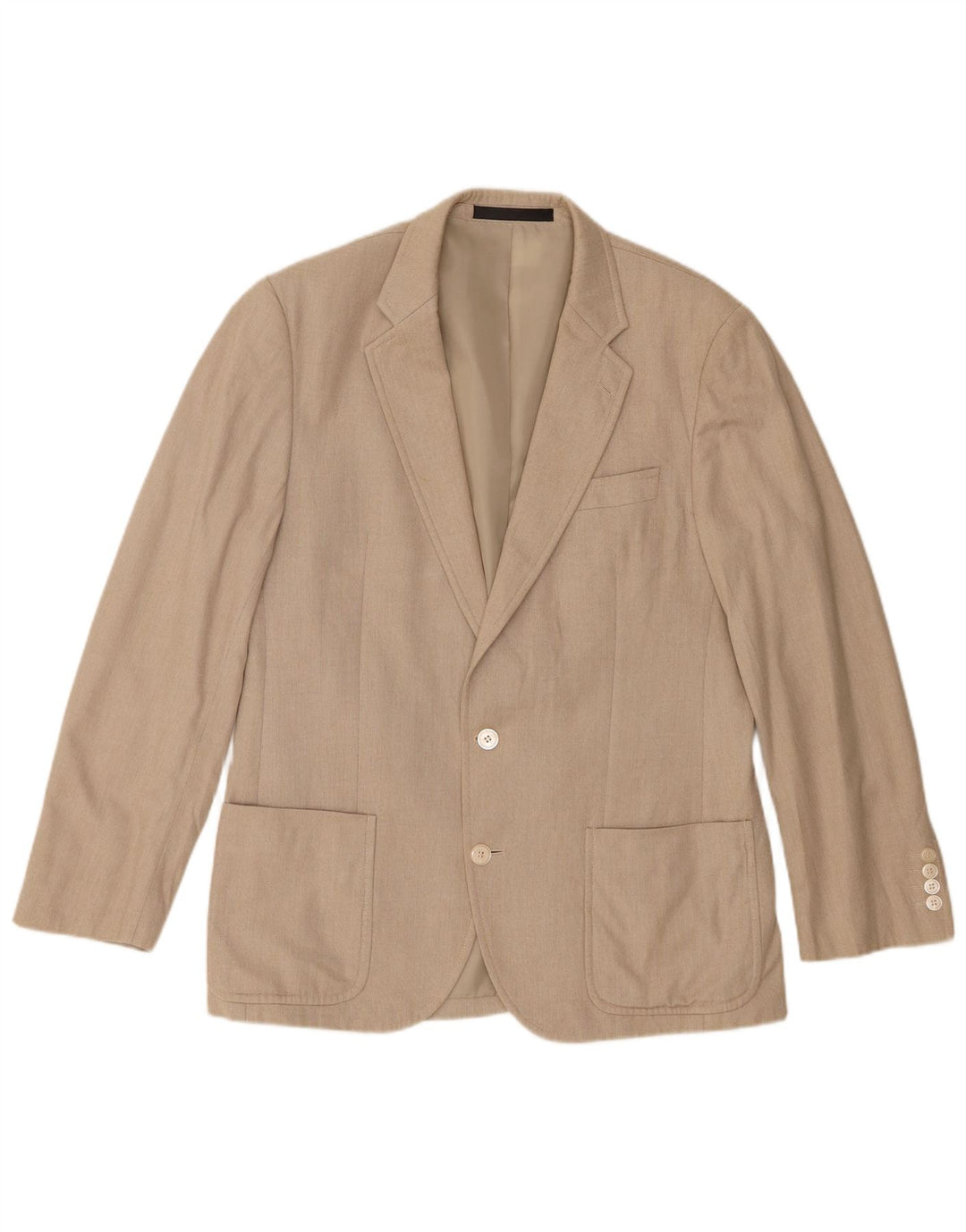 Marks & Spencer Chaqueta tipo blazer de 2 botones para hombre UK 40 Algodón beige medio