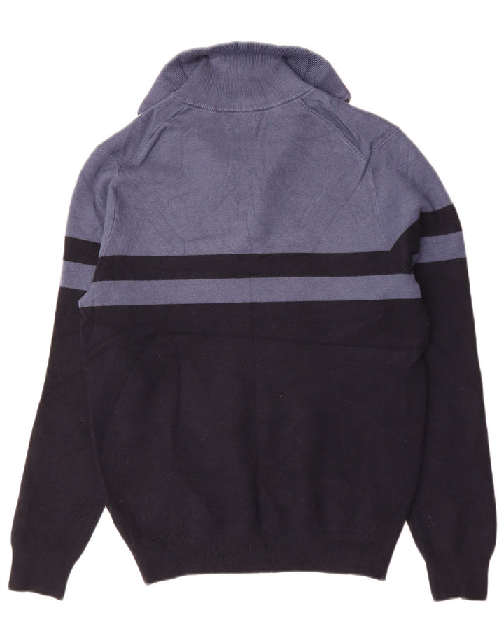 Massimo Dutti Jersey con cuello y cremallera para mujer UK 44 Medium Azul marino