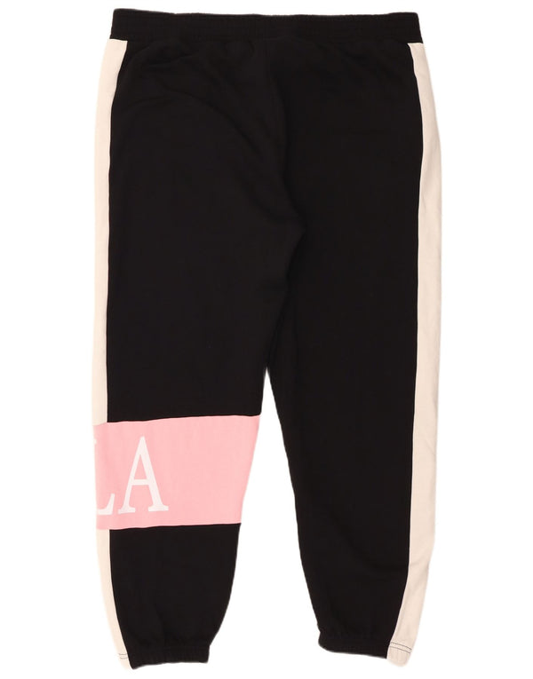 Fila Pantalones de chándal gráficos para mujer Joggers ES 40 XL Negro Colorblock