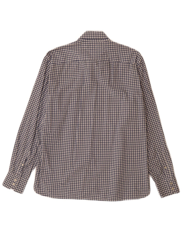 Camisa Tommy Hilfiger para hombre de algodón a cuadros azul grande