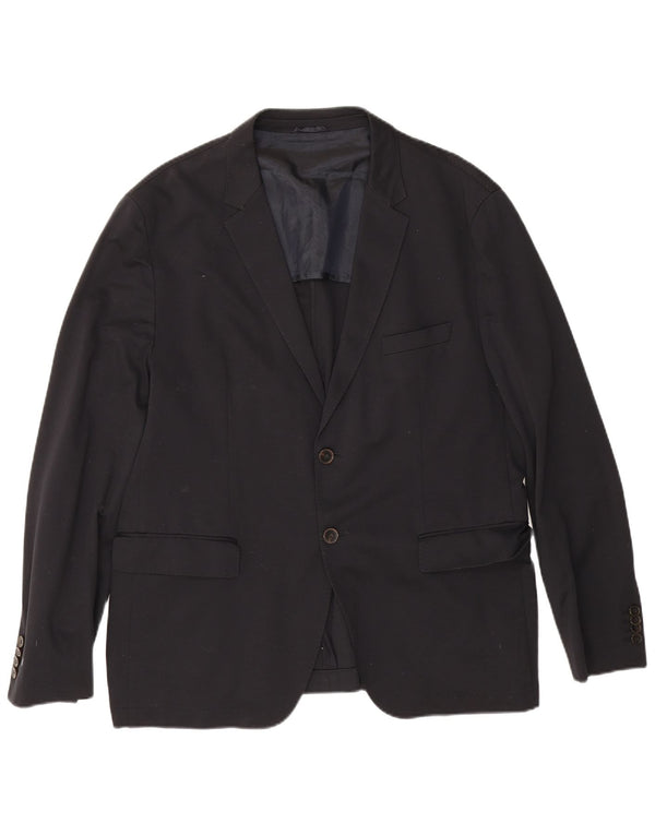 Hugo Boss Chaqueta tipo blazer de 2 botones para hombre Reino Unido 40 Grande Algodón azul marino