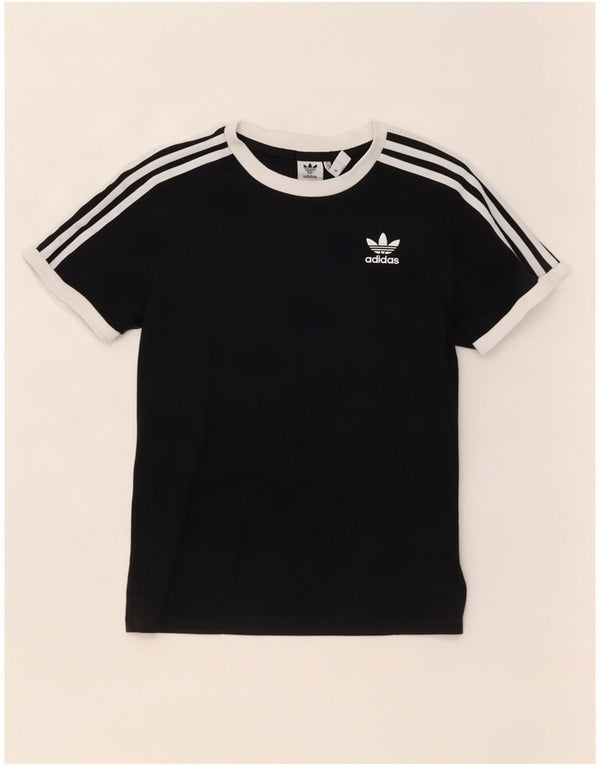 Adidas Camiseta Mujer Top UK 8 Small Negro Algodón