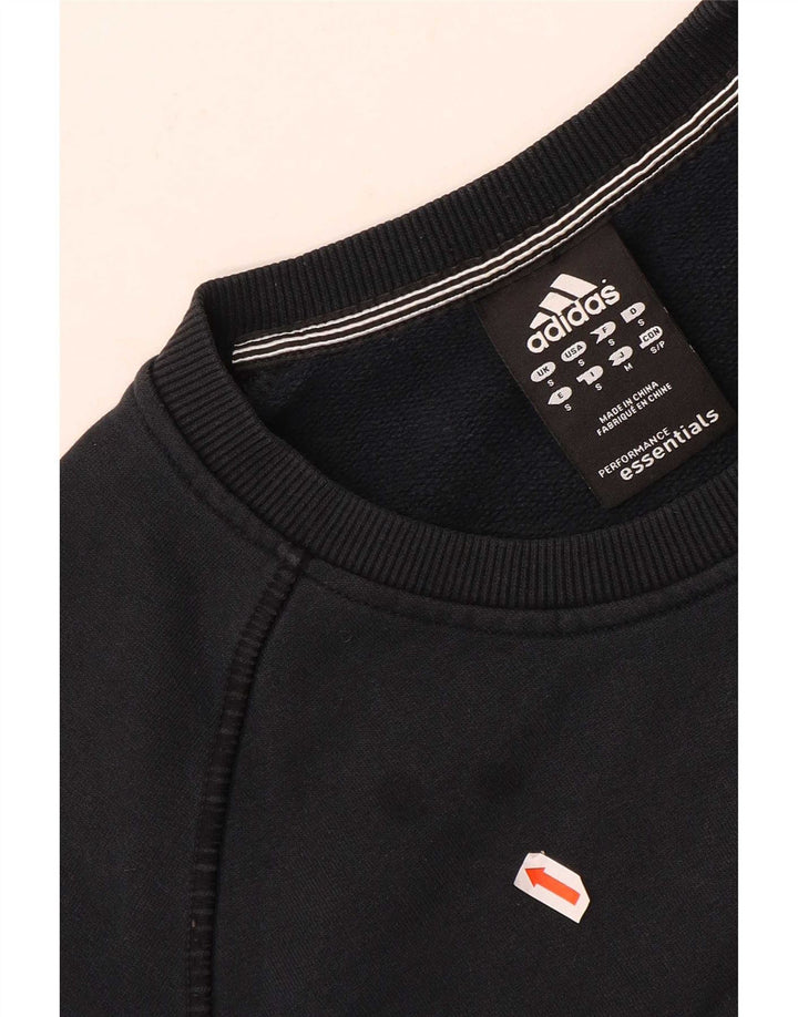 Adidas Hombre Graphic Sudadera Jumper Pequeño Azul Marino