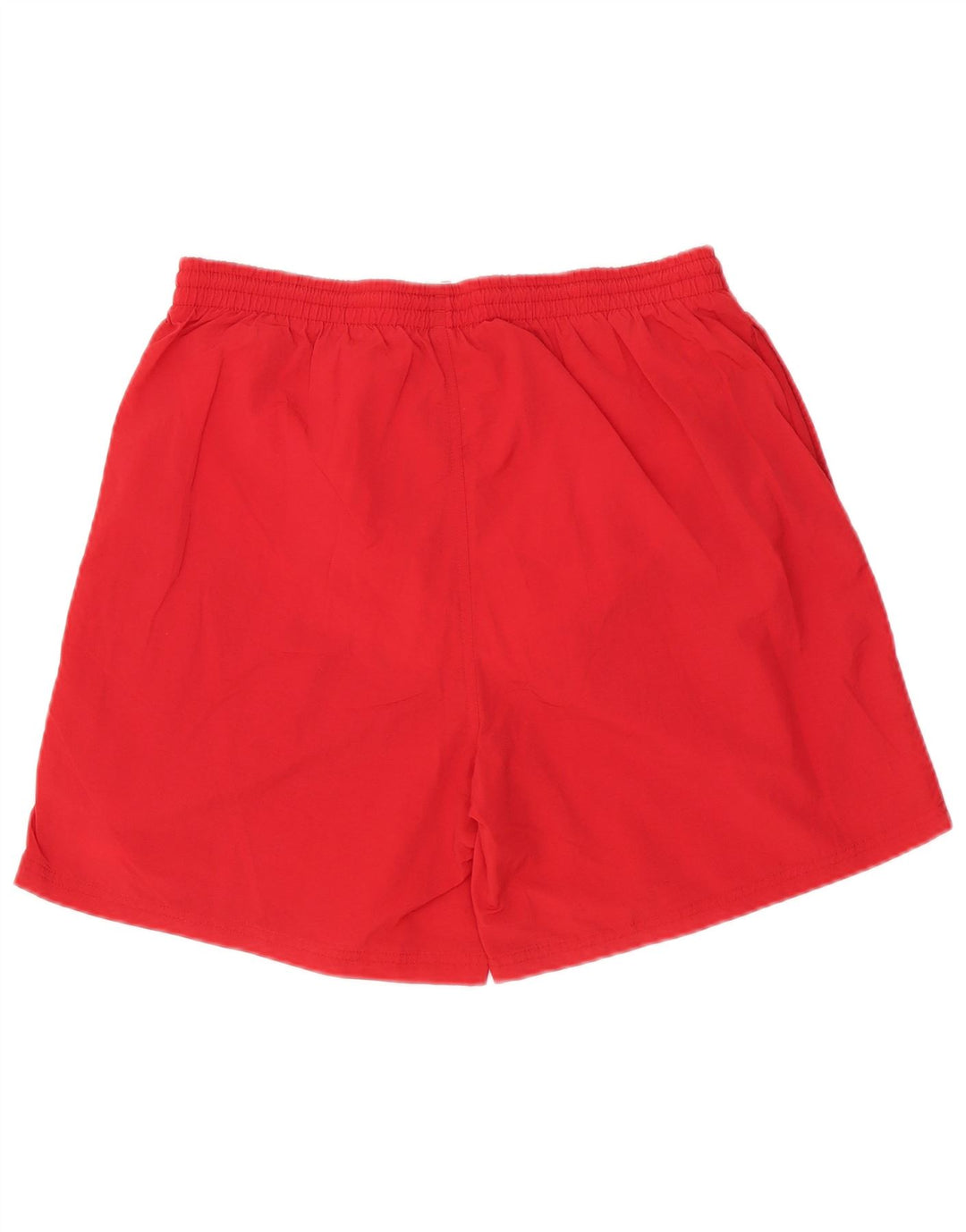 Reebok - Pantalones cortos deportivos para hombre, poliéster rojo grande