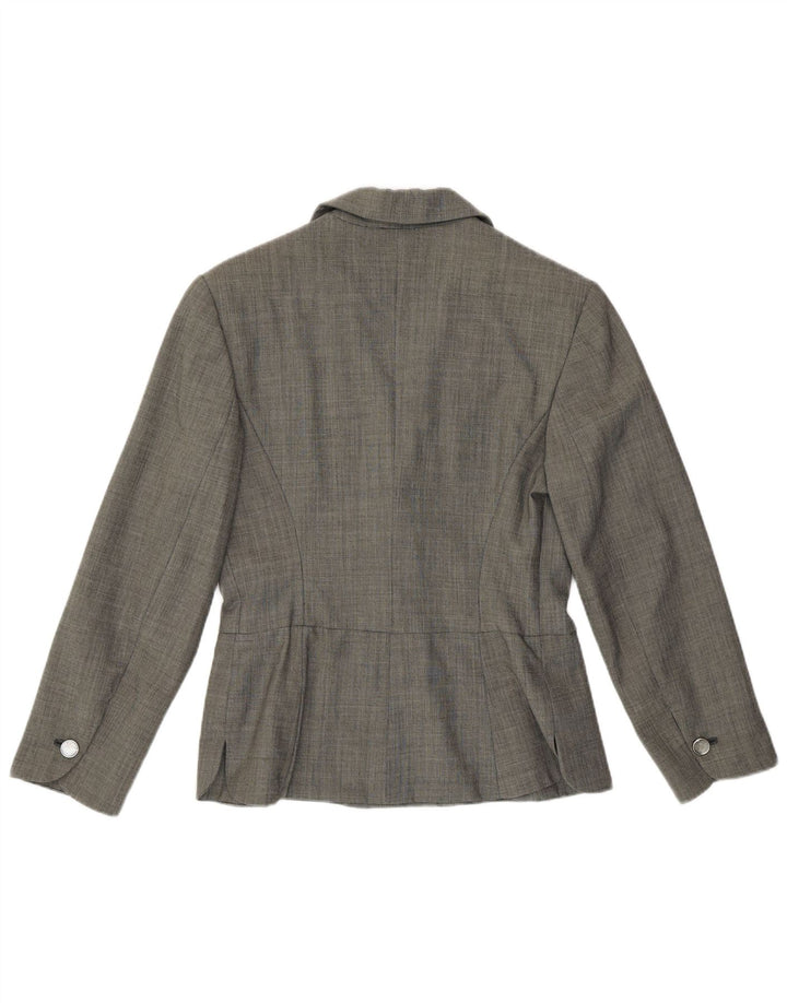 Byblos Chaqueta Blazer de 2 Botones para Mujer UK 10 Small Grey