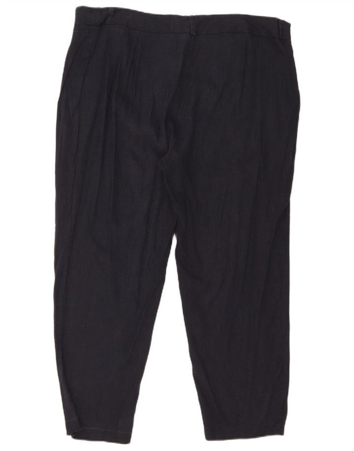 Pantalones cortos para mujer Marks & Spencer W36 L25 Lino azul marino