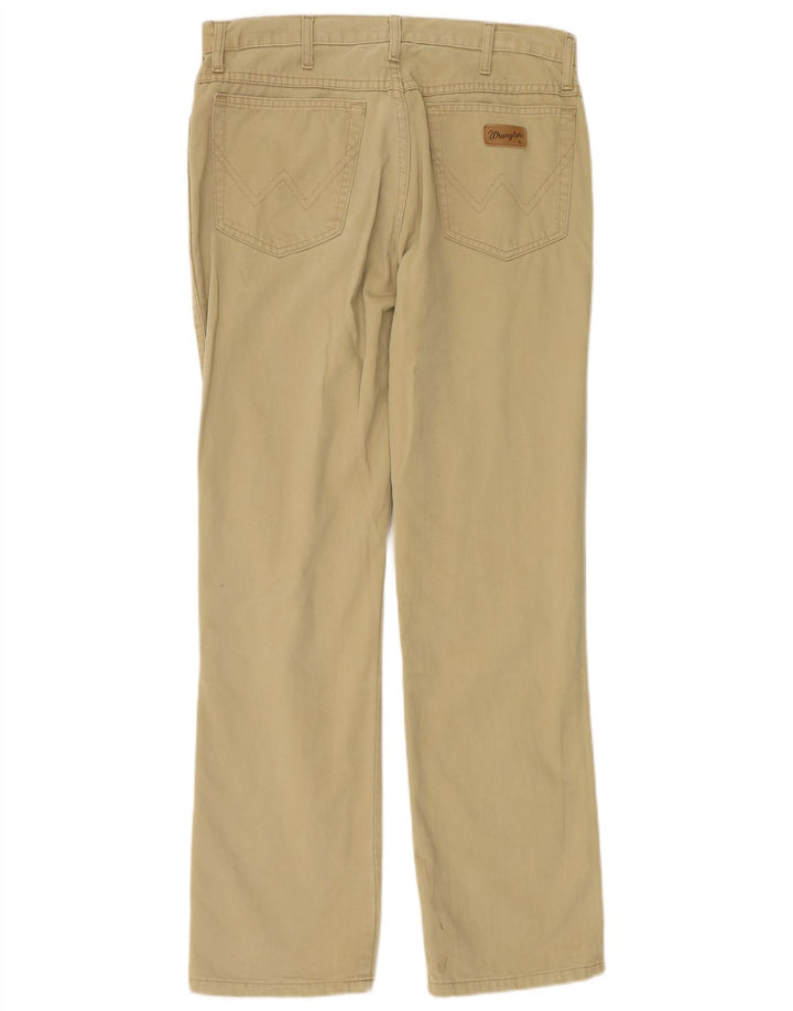 WRANGLER Pantalones casuales rectos Texas para hombre W34 L32 Algodón beige
