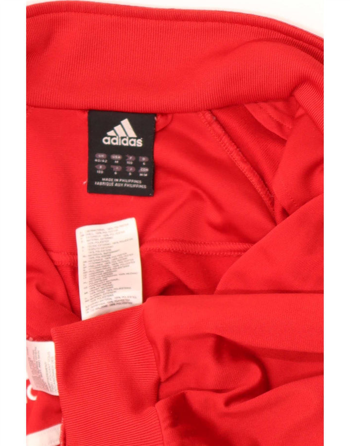 Adidas - Chaqueta de chándal para hombre, talla 40/42, color rojo medio, poliéster