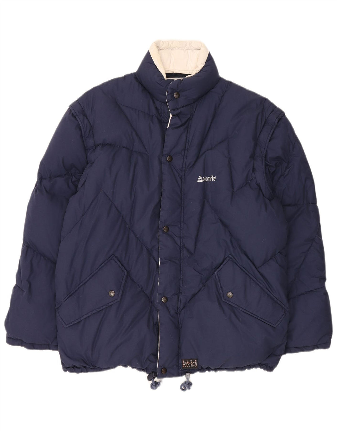 Dolomite Chaqueta acolchada reversible para hombre UK 38 Mediana Azul marino Poliéster
