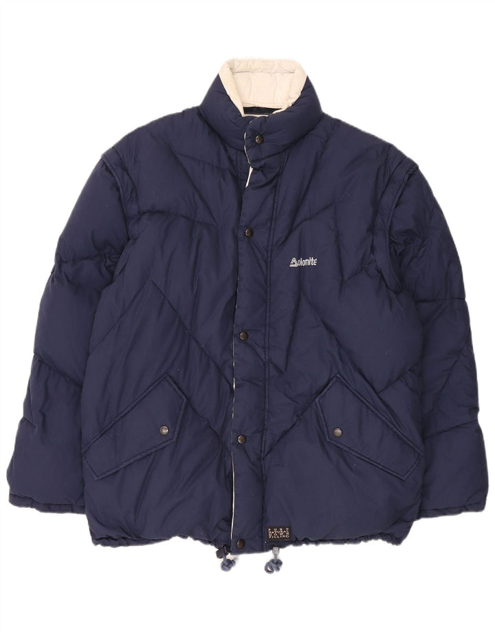 Dolomite Chaqueta acolchada reversible para hombre UK 38 Mediana Azul marino Poliéster