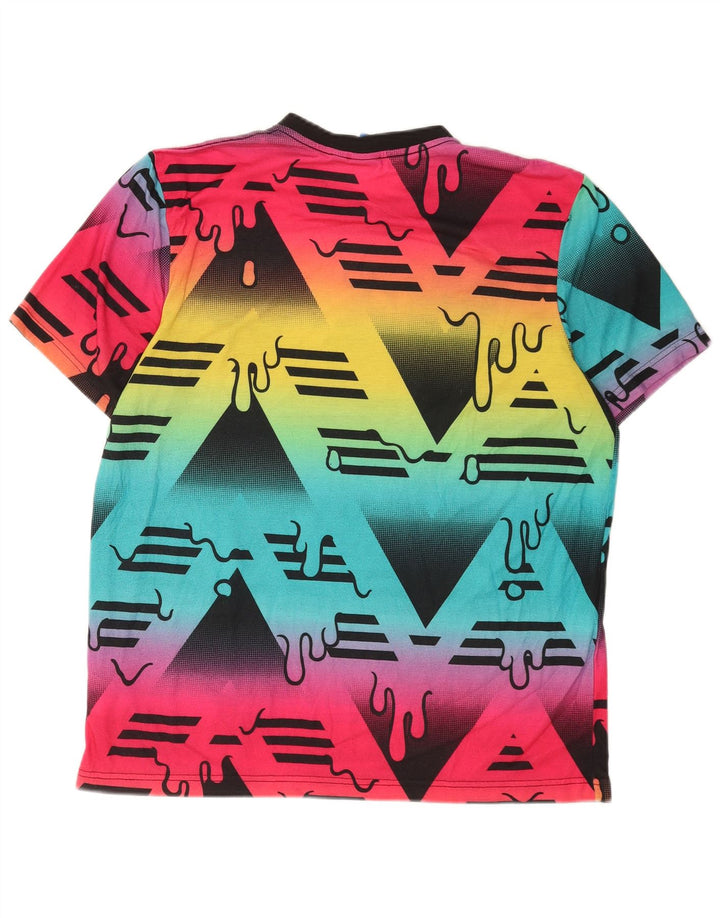 Adidas - Camiseta gráfica para hombre, talla grande, poliéster multicolor