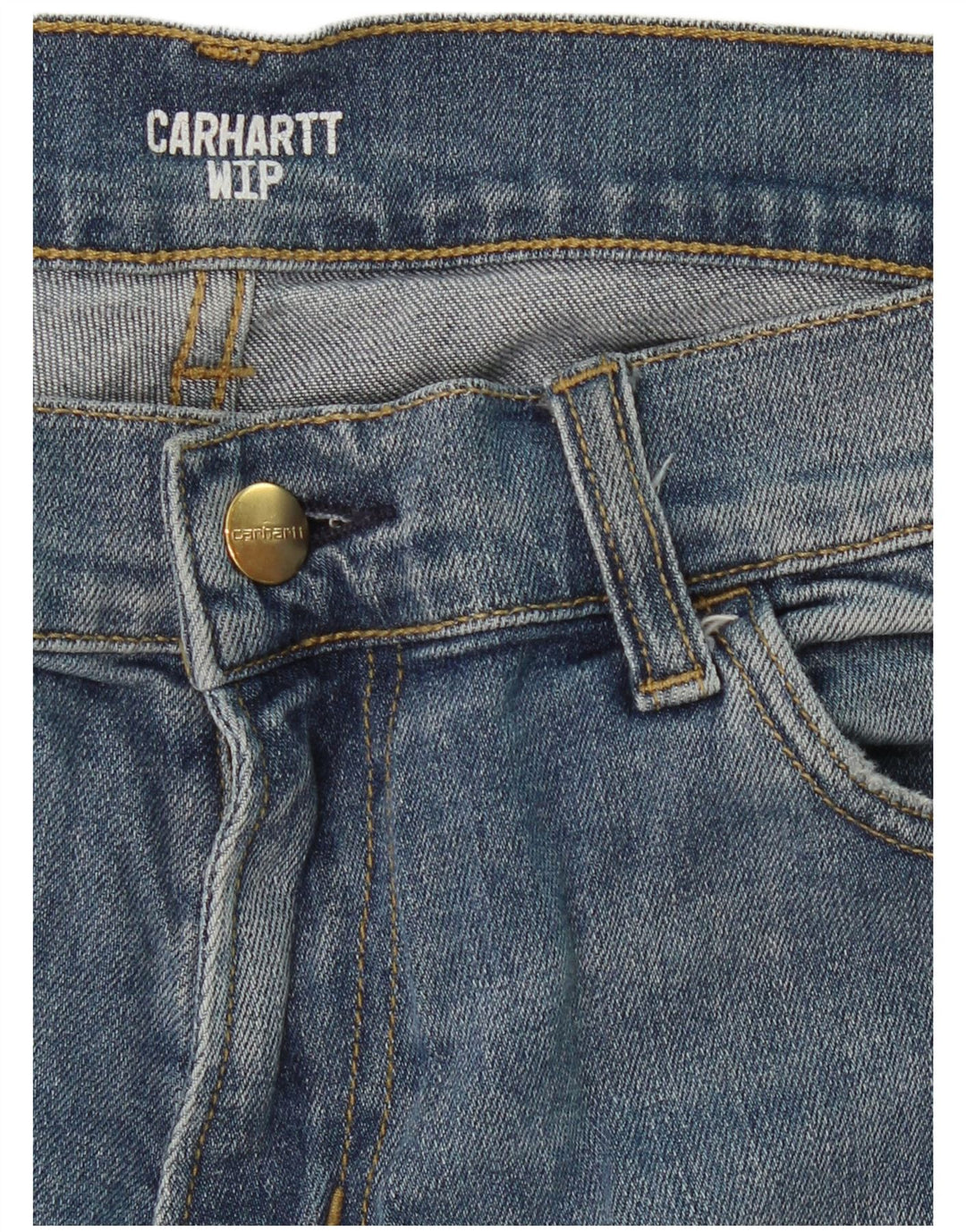 CARHARTT Vaqueros ajustados Wip para hombre W34 L29 Azul