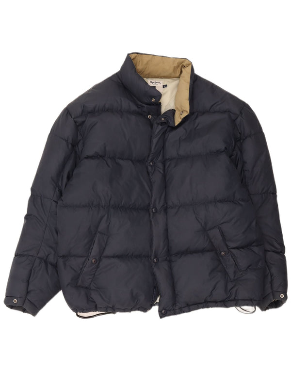 PEPE Jeans Chaqueta acolchada para hombre UK 42 XL Azul marino Nylon