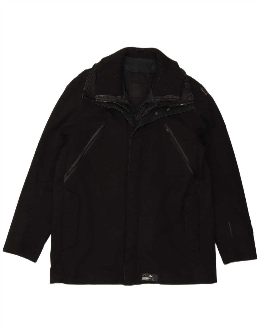 G-Star Chaqueta cortavientos para hombre UK 40 Large Poliamida negra
