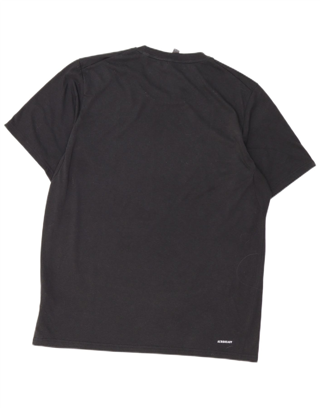 ADIDAS Camiseta Aeroready para hombre Top grande de algodón negro