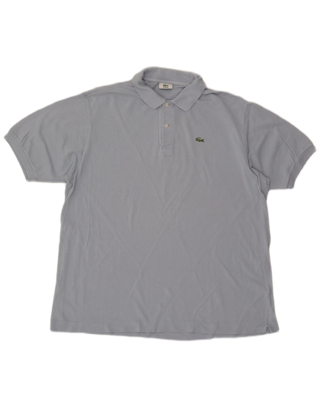 LACOSTE Mens Polo Shirt Size 7 2XL Blue Cotton
