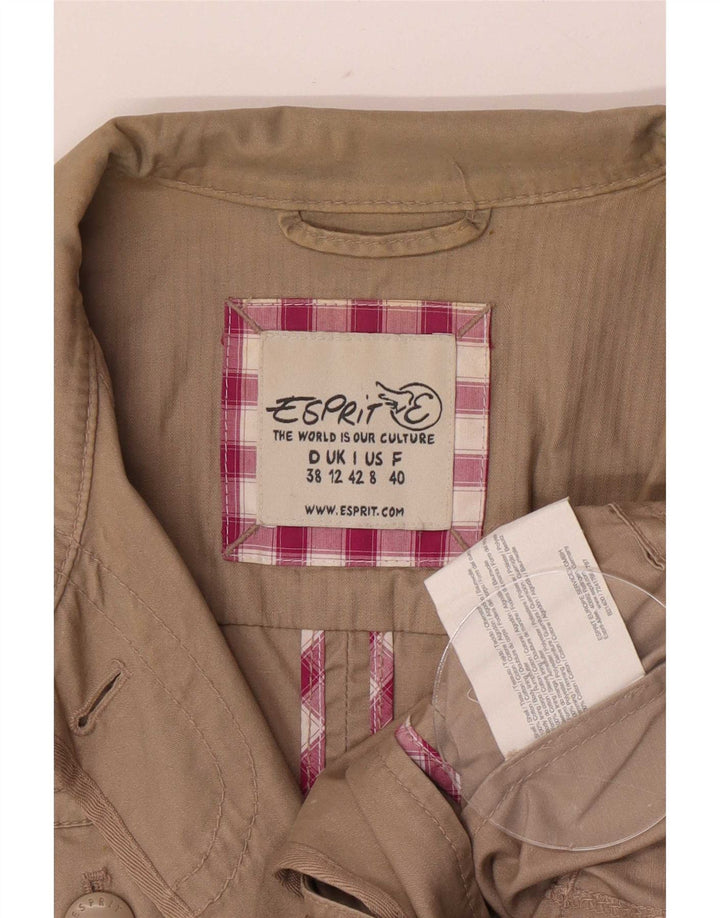 Chaqueta militar Esprit para mujer UK 42 Algodón beige medio
