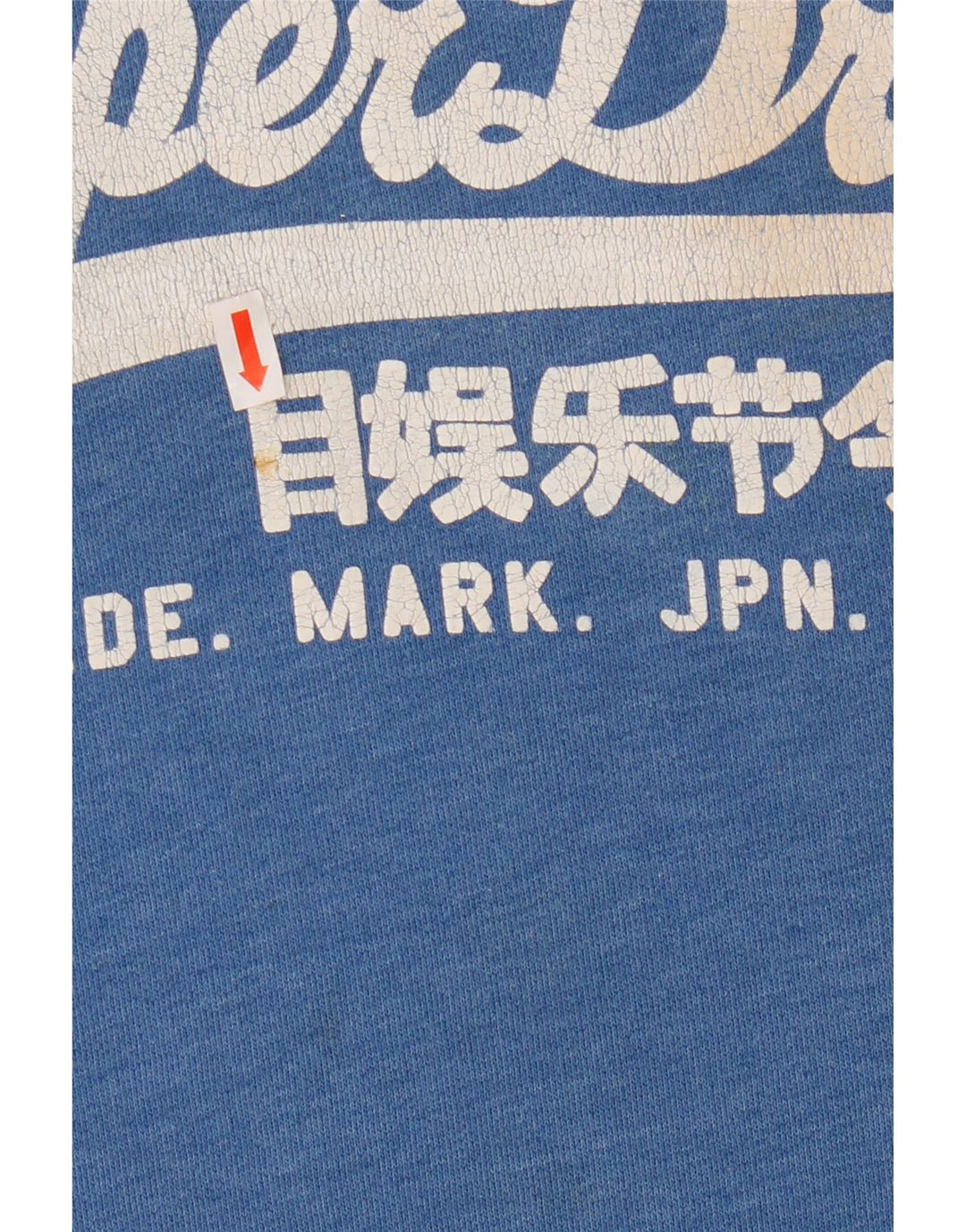 Superdry Jersey con capucha y estampado gráfico de algodón azul grande para hombre