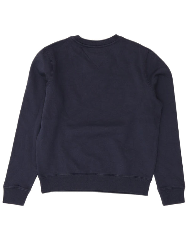 TOMMY HILFIGER Sudadera extragrande para mujer UK 6 XS Algodón azul marino