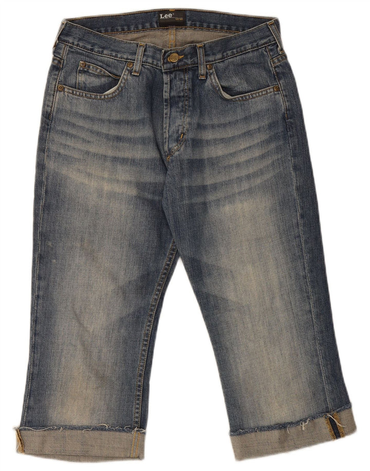 Vaqueros Lee Denver Capri para Mujer W32 L20 Algodón Azul