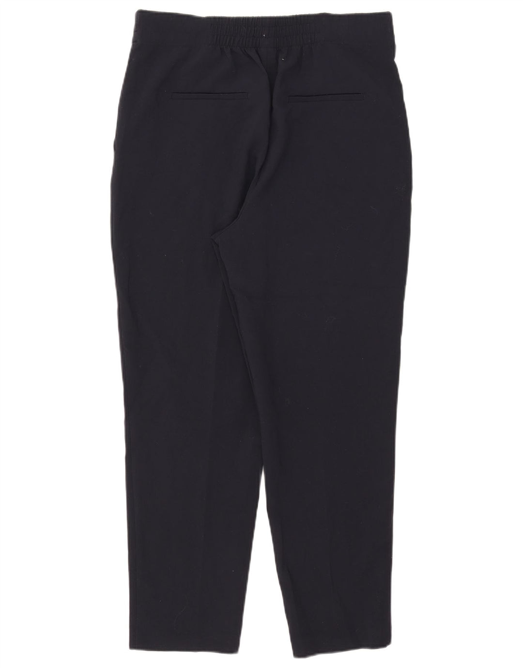 Zara Mujer Pantalón Chino Tapered Mediano W28 L26 Poliéster Azul Marino